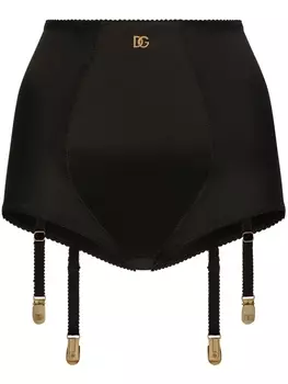 Dolce & Gabbana трусы-брифы с завышенной талией и логотипом DG, черный