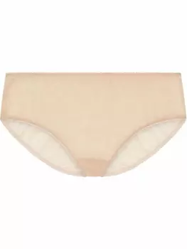 Dolce & Gabbana трусы-брифы средней посадки с логотипом DG, нейтральный цвет