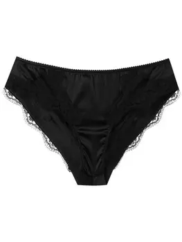 Dolce & Gabbana трусы с кружевной окантовкой, черный