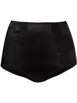 Dolce & Gabbana трусы с кружевом, черный