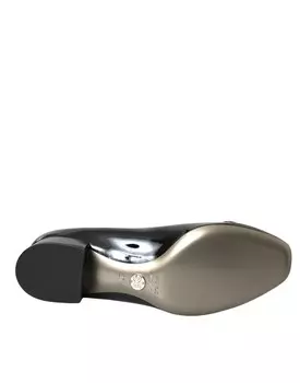 Dolce & Gabbana Туфли-лодочки из лакированной кожи на блочном каблуке Женская обувь, черный