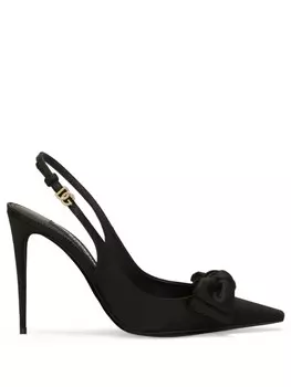 Dolce & Gabbana туфли с бантом, черный