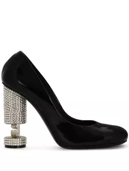Dolce & Gabbana туфли с кристаллами, черный