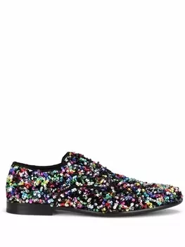 Dolce & Gabbana туфли с пайетками, черный