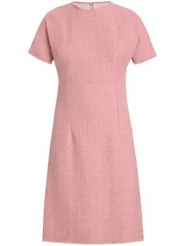 Dolce & Gabbana твидовое платье мини, розовый