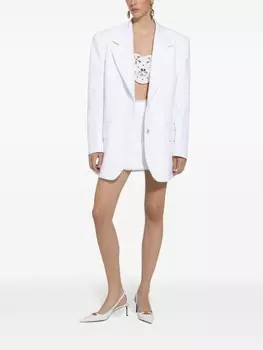 Dolce & Gabbana твидовый блейзер, белый