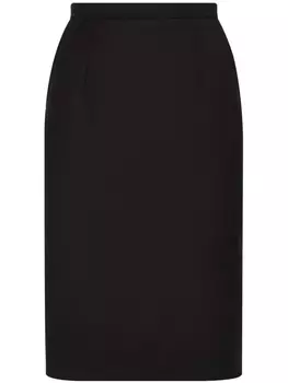 Dolce & Gabbana юбка-карандаш с завышенной талией, черный