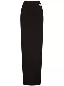 Dolce & Gabbana юбка макси KIM DOLCE&GABBANA с молнией сбоку, черный