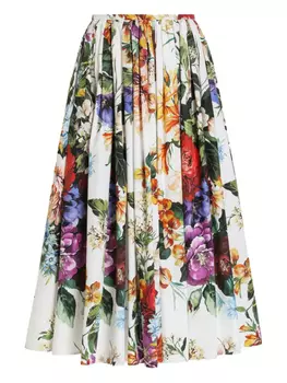 Dolce & Gabbana юбка миди, белый