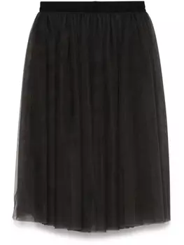 Dolce & Gabbana юбка миди из тюля, черный