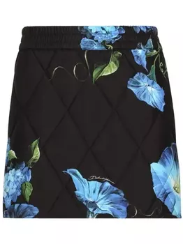 Dolce & Gabbana юбка мини с завышенной талией, черный