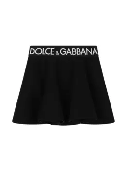 Dolce & Gabbana юбка с логотипом, черный