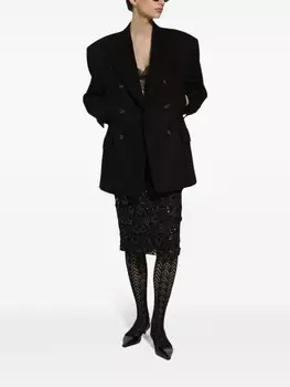 Dolce & Gabbana юбка, украшенная пайетками, черный