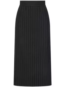Dolce & Gabbana юбка в тонкую полоску, черный