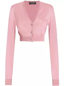 Dolce & Gabbana укороченный кардиган, розовый