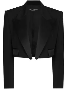 Dolce & Gabbana укороченный пиджак, черный