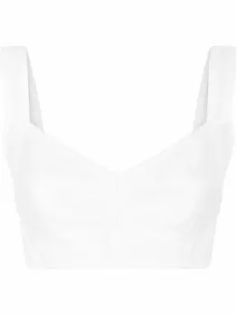 Dolce & Gabbana укороченный топ-корсет, белый