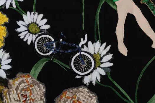 Dolce & Gabbana Украшенная женская юбка трапециевидного силуэта до середины икры, мультиколор