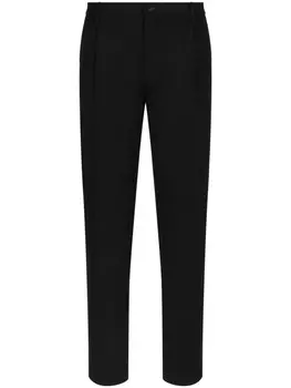Dolce & Gabbana узкие брюки строгого кроя, черный