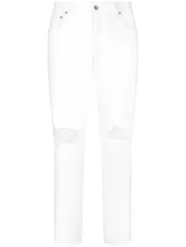 Dolce & Gabbana узкие джинсы, белый