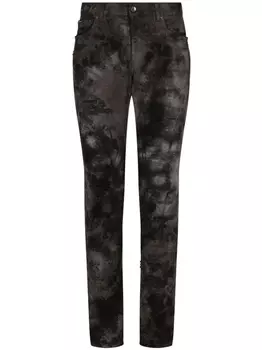 Dolce & Gabbana узкие джинсы, черный