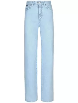 Dolce & Gabbana узкие джинсы с завышенной талией, синий