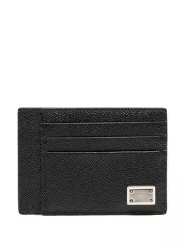 Dolce & Gabbana визитница из кожи Dauphine, черный