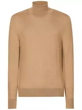 Dolce & Gabbana водолазка-джемпер, коричневый