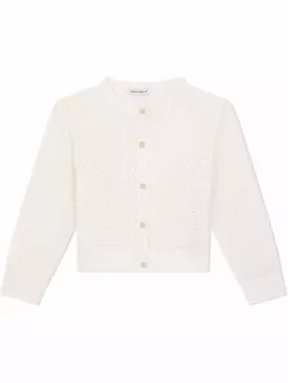 Dolce & Gabbana вязаный кардиган, белый