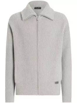 Dolce & Gabbana вязаный кардиган, серый