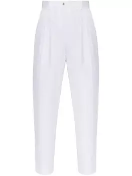 Dolce & Gabbana зауженные брюки по фигуре, белый