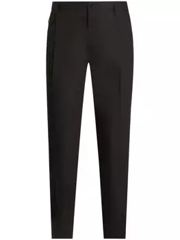 Dolce & Gabbana зауженные брюки строгого кроя, черный