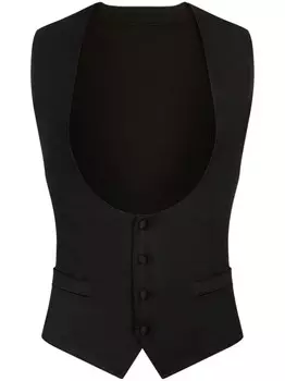 Dolce & Gabbana жакет без рукавов, черный