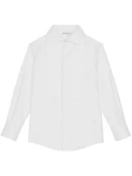 Dolce & Gabbana жаккардовая рубашка с логотипом DG, белый