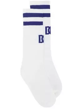 Dolce & Gabbana жаккардовые носки с логотипом DG, белый