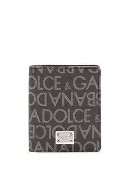 Dolce & Gabbana жаккардовый картхолдер, черный