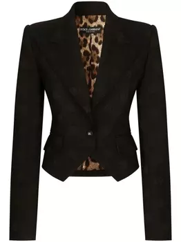 Dolce & Gabbana жаккардовый пиджак Spencer, черный