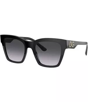 Dolce & Gabbana Женские квадратные солнцезащитные очки Dg4384 53 мм, черный