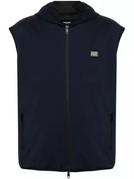 Dolce & Gabbana жилет с логотипом, синий
