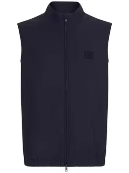 Dolce & Gabbana жилет с логотипом, синий