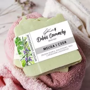 Долина Черемчи, Натуральное универсальное мыло Мелисса и Кедр, 90г, Dolina Czeremchy