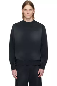 Долман свитшот с круглым вырезом Omar Afridi, синий