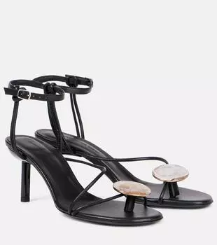 Doma 70 сандалии из кожи с декоративными элементами Christopher Esber, черный