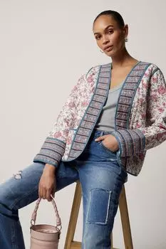 Домашнее пальто с принтом River Island, розовый