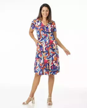 Домашнее платье с коротким рукавом Mitjans, тёмно-синий