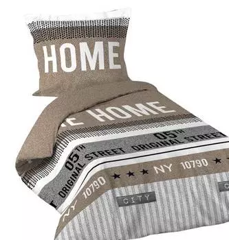 Домашнее постельное белье 2 шт. Dynamic24, бежевый