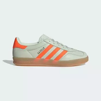 Домашние кроссовки Gazelle Adidas, цвет Linen Green/Solar Orange/Gum