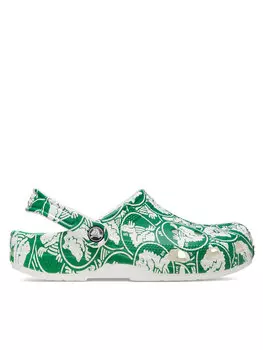 Домашние тапочки Crocs, зеленый