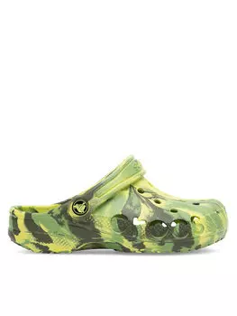 Домашние тапочки Crocs, зеленый