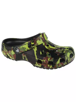 Домашние тапочки Crocs, зеленый